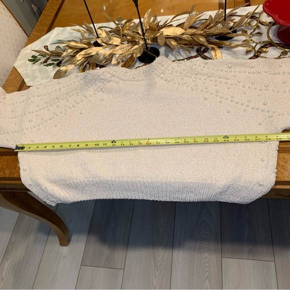 Faux Pearl Adorned Sweater - NWOT - Picture 12 of 16